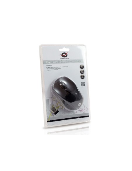 Conceptronic Ratón de viaje inalámbrico óptico