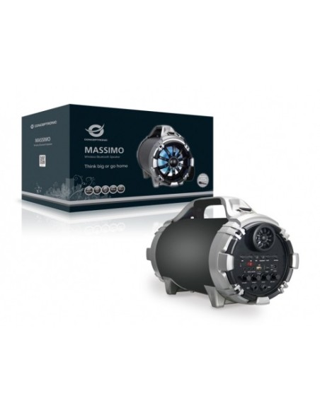 Conceptronic MASSIMO 01B 20 W Negro, Plata