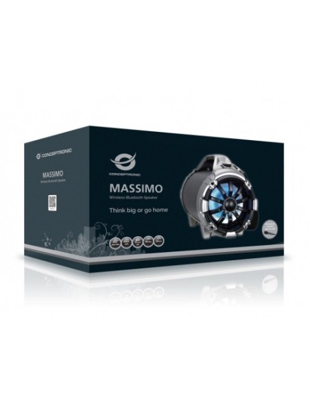Conceptronic MASSIMO 01B 20 W Negro, Plata