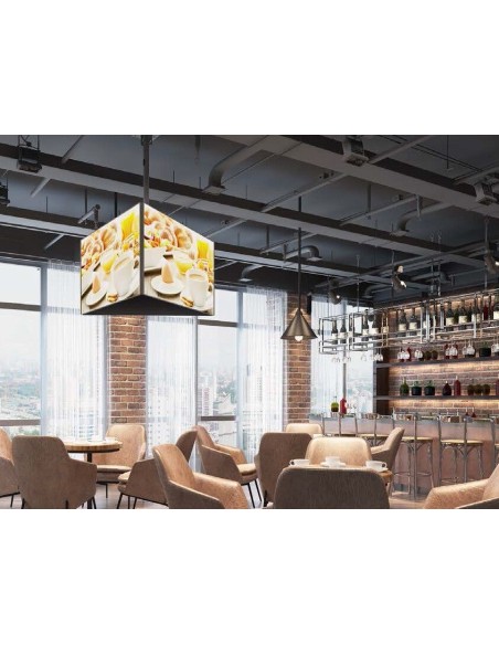 Equip 650370 soporte de techo para pantalla plana 165,1 cm (65") Negro