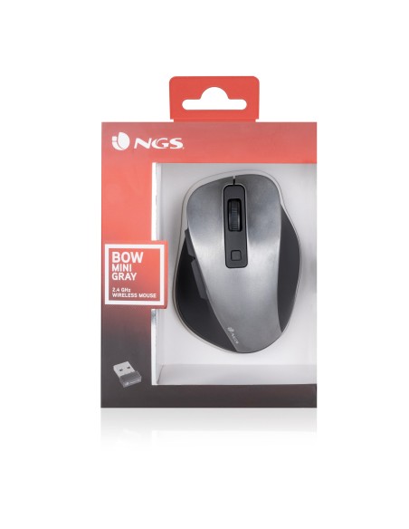 NGS Bow Mini ratón mano derecha RF inalámbrico Óptico 1600 DPI