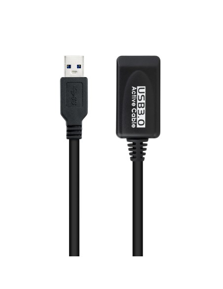Nanocable Cable USB 3.0 prolongador con amplificador, tipo A M-A H, 5m