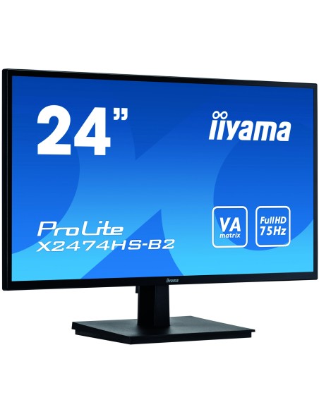 iiyama ProLite X2474HS-B2 pantalla para PC 59,9 cm (23.6") 1920 x 1080 Pixeles Full HD LED Negro