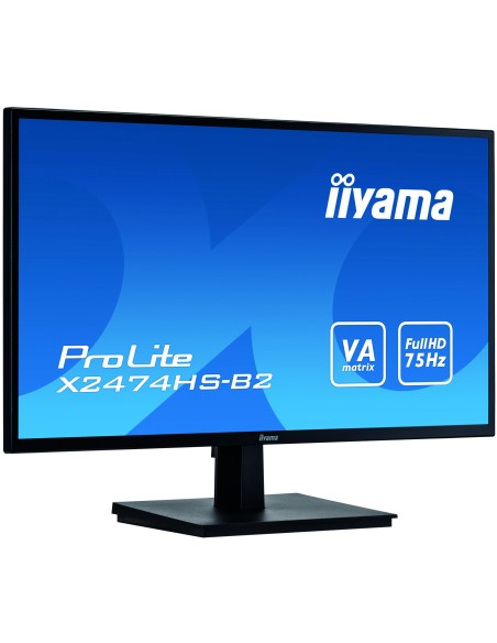 iiyama ProLite X2474HS-B2 pantalla para PC 59,9 cm (23.6") 1920 x 1080 Pixeles Full HD LED Negro