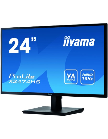 iiyama ProLite X2474HS-B2 pantalla para PC 59,9 cm (23.6") 1920 x 1080 Pixeles Full HD LED Negro