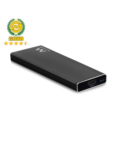 Ewent EW7024 caja para disco duro externo Caja externa para unidad de estado sólido (SSD) Negro M.2