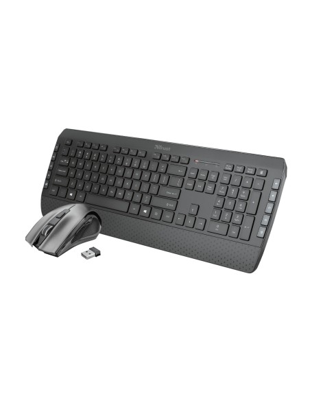 Trust Tecla-2 teclado RF inalámbrico QWERTY Español Negro