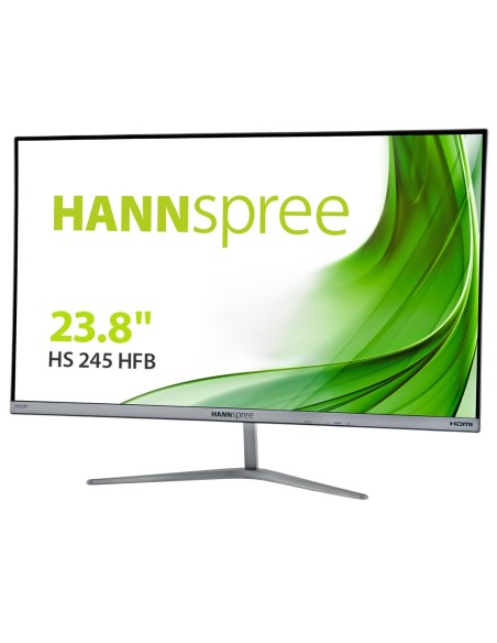 Hannspree HS 245 HFB 60,5 cm (23.8") 1920 x 1080 Pixeles Full HD LED Negro, Plata