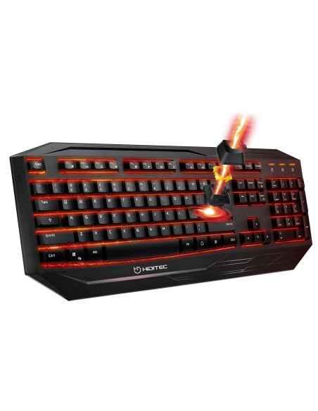 Hiditec GK200+ESUS teclado USB QWERTY Español Negro