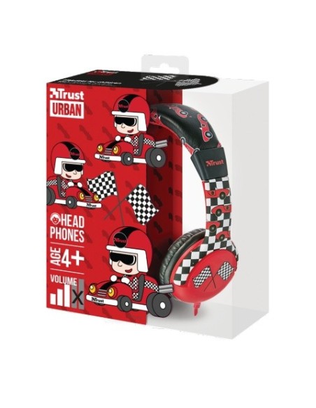 Trust Spila Kids - Car Diadema Negro, Rojo