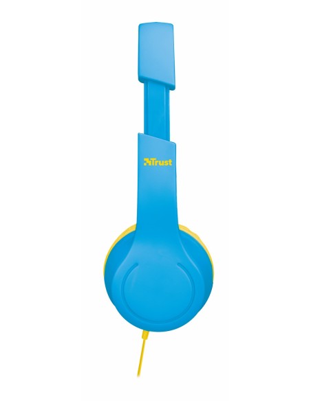 Trust Bino Kids Circumaural Diadema Azul, Amarillo