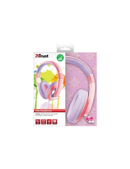 Trust Sonin Kids Supraaural Diadema Rosa