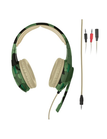 Trust GXT 310C Radius auricular con micrófono Diadema Binaural Camuflaje
