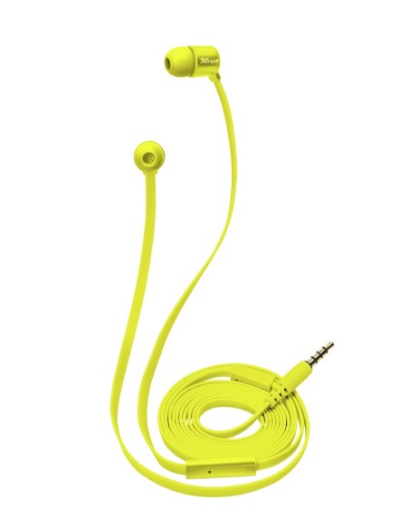 Trust Duga auriculares para móvil Binaural Dentro de oído Amarillo