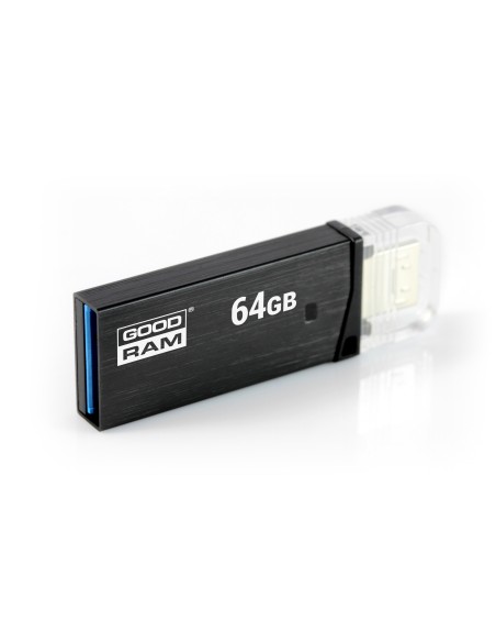 Goodram TWIN 64GB USB 3.0 unidad flash USB USB Type-A   Micro-USB 3.0 (3.1 Gen 1) Negro