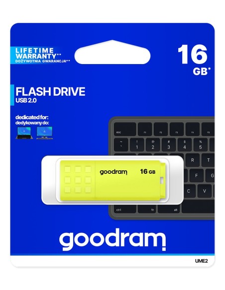 Goodram UME2 Lápiz USB 16GB USB 2.0 Amarillo