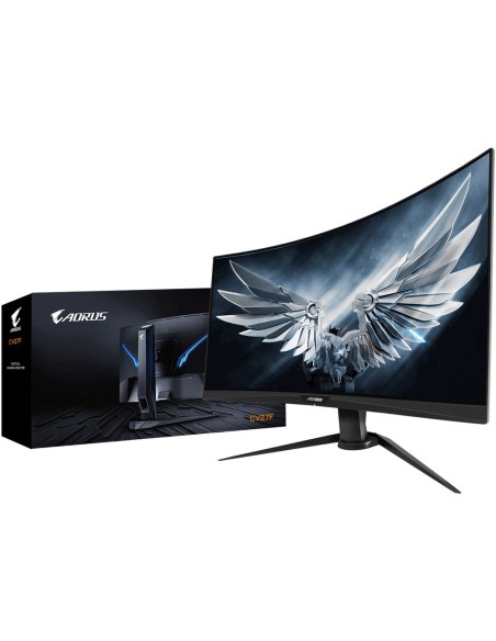 Gigabyte AORUS CV27F LED display 68,6 cm (27") 1920 x 1080 Pixeles Full HD Curva Mate Negro