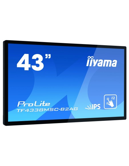 iiyama ProLite TF4338MSC-B2AG monitor pantalla táctil 109,2 cm (43") 1920 x 1080 Pixeles Multi-touch Quiosco Negro