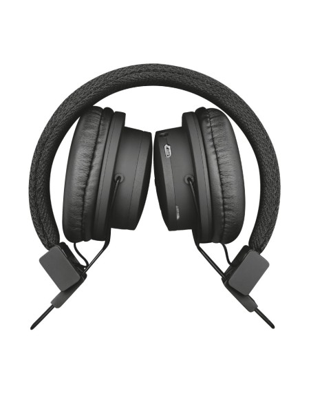 Trust Leva auriculares para móvil Binaural Diadema Negro