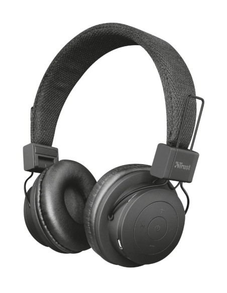 Trust Leva auriculares para móvil Binaural Diadema Negro