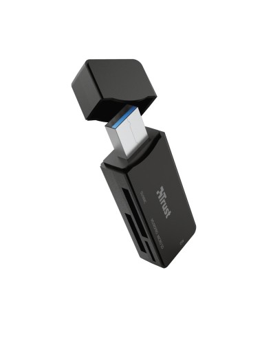 Trust NANGA lector de tarjeta USB 3.2 Gen 1 (3.1 Gen 1) Type-A Negro