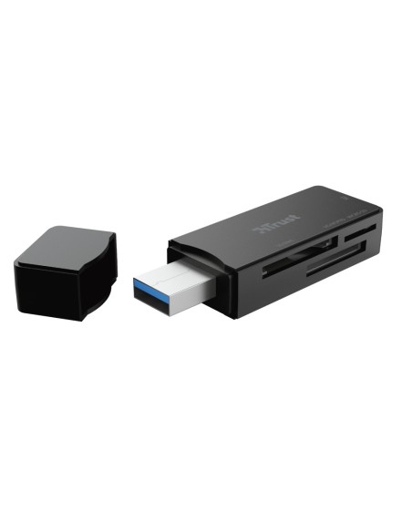 Trust NANGA lector de tarjeta USB 3.2 Gen 1 (3.1 Gen 1) Type-A Negro