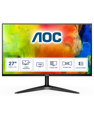AOC Basic-line 27B1H pantalla para PC 68,6 cm (27") 1920 x 1080 Pixeles Full HD LED Plana Mate Negro