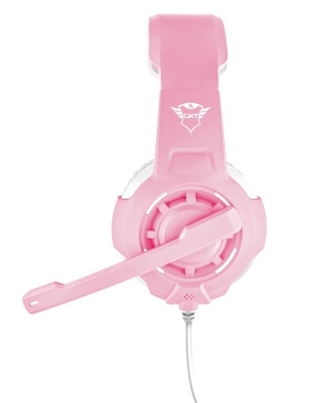 Trust GXT 310P Radius Binaural Diadema Rosa, Blanco