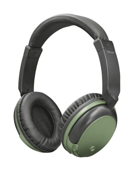 Trust Kodo Auriculares Diadema Conector de 3,5 mm Bluetooth Negro, Oliva
