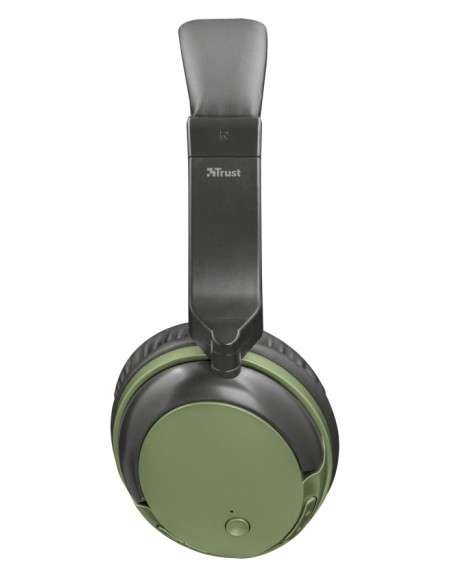 Trust Kodo Auriculares Diadema Conector de 3,5 mm Bluetooth Negro, Oliva