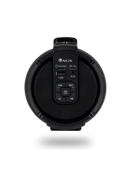 NGS Roller Tempo Altavoz portátil estéreo Negro 20 W