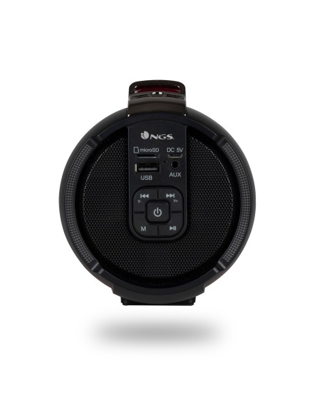 NGS Roller Tempo Altavoz portátil estéreo Negro, Rojo 20 W