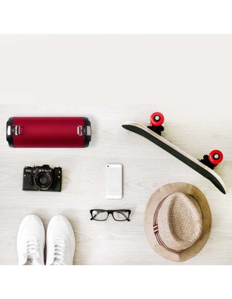 NGS Roller Tempo Altavoz portátil estéreo Negro, Rojo 20 W