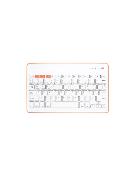 SilverHT Wireless KB White + Peach