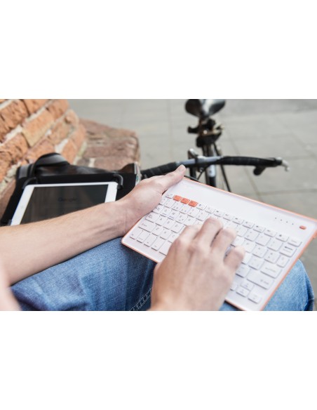 SilverHT Wireless KB White + Peach