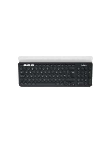 Logitech K780 teclado RF Wireless + Bluetooth QWERTY Italiano Gris, Blanco