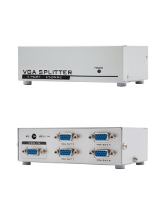 Nanocable VGA DUPLICADOR PARA 4 MONITORES CON ALIM.