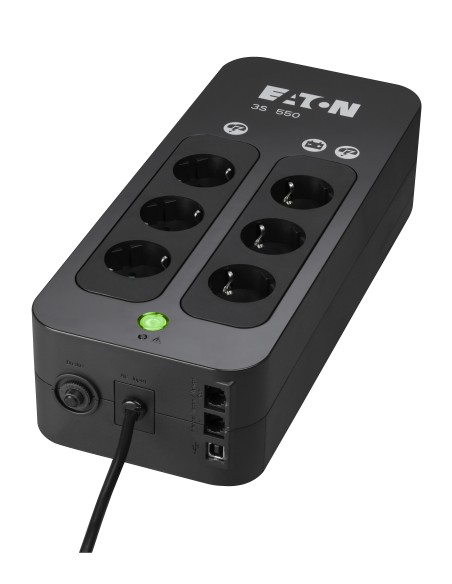 Eaton 3S 550 DIN sistema de alimentación ininterrumpida (UPS) 550 VA 330 W 6 salidas AC