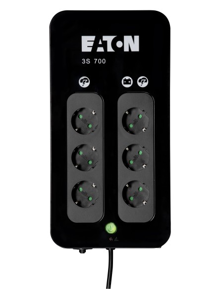 Eaton 3S 700 DIN sistema de alimentación ininterrumpida (UPS) 700 VA 420 W 6 salidas AC