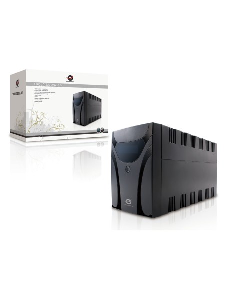 Conceptronic CUPS1200 sistema de alimentación ininterrumpida (UPS) Línea interactiva 1200 VA 600 W 6 salidas AC