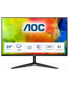 AOC Basic-line 24B1XHS pantalla para PC 60,5 cm (23.8") 1920 x 1080 Pixeles Full HD LED Plana Negro