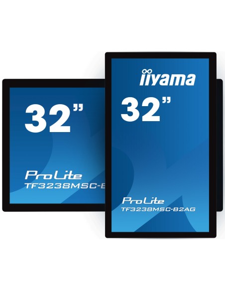 iiyama TF3238MSC-B2AG pantalla de señalización Panel plano interactivo 80 cm (31.5") LED Full HD Negro Pantalla táctil