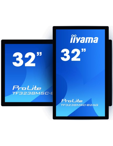iiyama TF3238MSC-B2AG pantalla de señalización Panel plano interactivo 80 cm (31.5") LED Full HD Negro Pantalla táctil