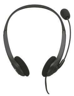 AURICULAR TRUST CON MICROFONO INSONIC PC LAPTOP 2X3.5  NEGRO 21664