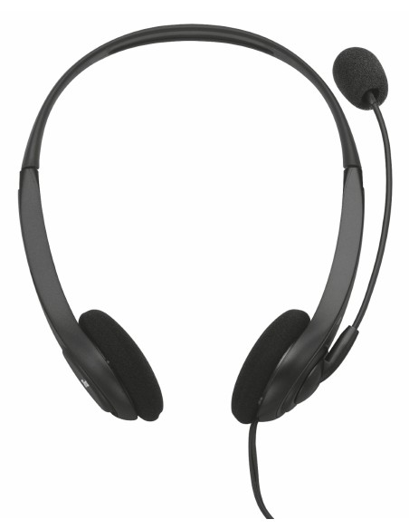 AURICULAR TRUST CON MICROFONO INSONIC PC LAPTOP 2X3.5  NEGRO 21664