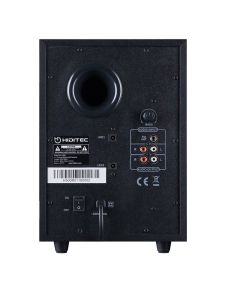 Hiditec H500 conjunto de altavoces 2.1 canales 50 W Negro
