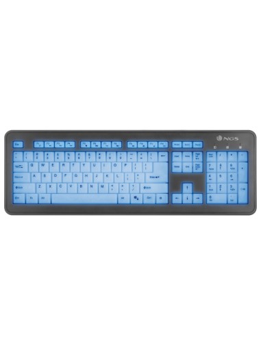 NGS Bluelagoon USB QWERTY Negro