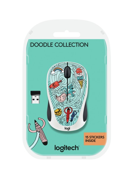 Logitech M238 ratón Ambidextro RF inalámbrico Óptico 1000 DPI