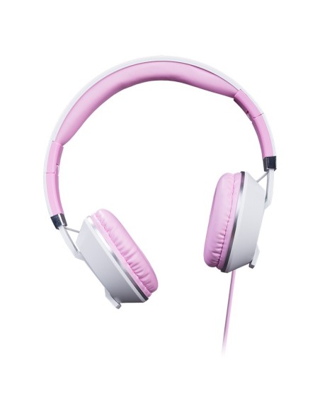 Hiditec COOL KIDS auriculares para móvil Binaural Diadema Rosa, Blanco Alámbrico