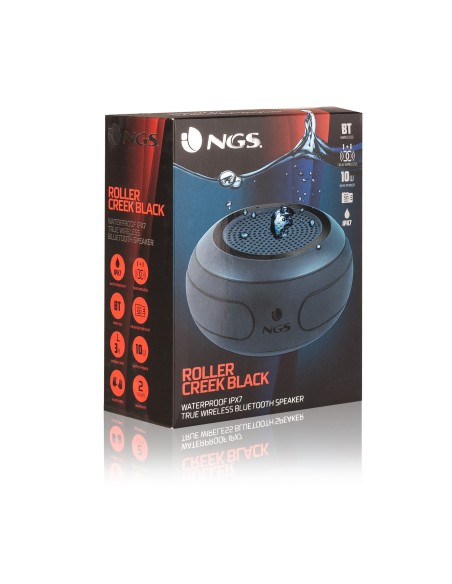 NGS Roller Creek Altavoz portátil estéreo Negro 10 W
